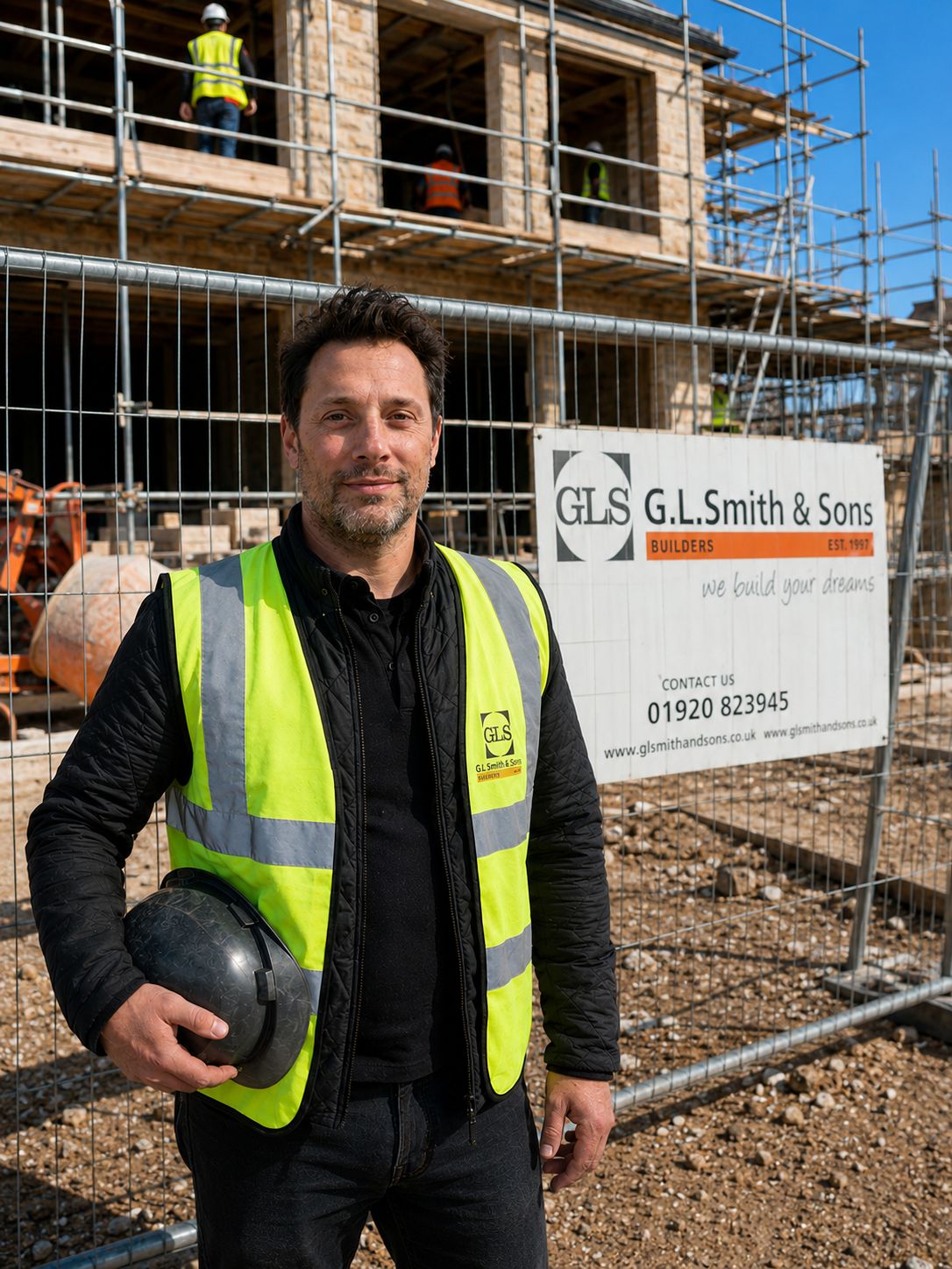 Dale Smith of G. L. Smith & Sons on site